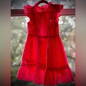 Janie and Jack Eyelet Ruffle Dress